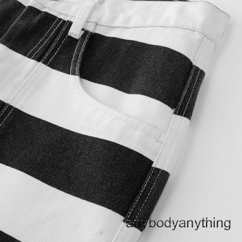 Mens 16oz Heavyweight Prisoner Stripe Pants Motorcycle Jeans Rock Denim Trousers - Picture 20 of 23