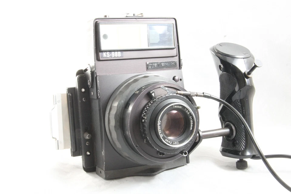 Cámara de formato medio Exc Graflex XL KS-98B negra 6x7 con Carl Zeiss 100 mm F3,5 Foto 2 de 4