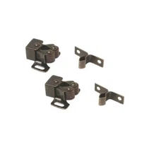 RV Designer H201 Metal Cabinet Door Roller Catch with Prong - 2pk