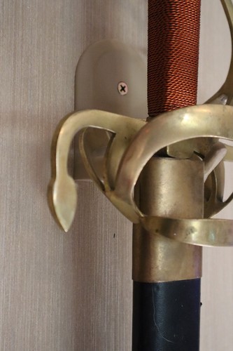 Vertical Sword Wall Hanger Display Mount for Sword Collections - Picture 6 of 11