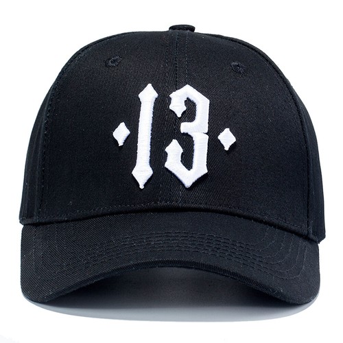 Mens Embroidery 13 Baseball Cap Adjustable Hip Hop Snapback Hat Sports Dad Hats - Picture 1 of 7