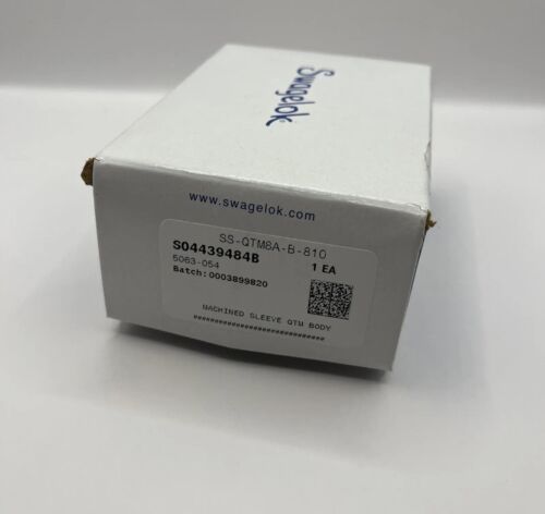 Swagelok SS-QTM8A-B-810 PTFE versiegelt Schnellverbindungsgehäuse FNSP - Bild 2 von 2