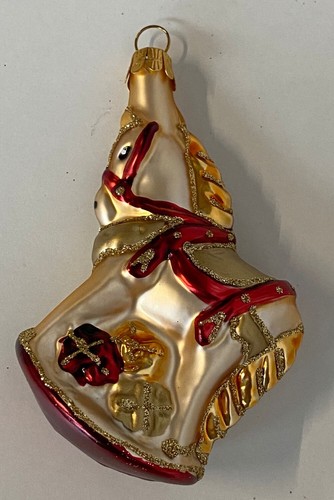 Weihnachtsschmuck Christbaumschmuck Weihnachten Schaukelpferd Gold 803/22 - Picture 2 of 3