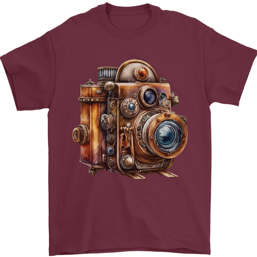 Steampunk Camera Photographer Photography Mens T-Shirt 100% Cotton - Picture 3 of 14