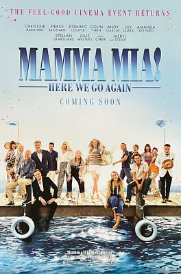 MAMMA MIA! HERE WE GO AGAIN MOVIE POSTER 2 Sided ORIGINAL INTL