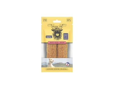 Yellow Yak - Happy Teeth Bacon Dental Chew - 4 oz (Pack of 5)