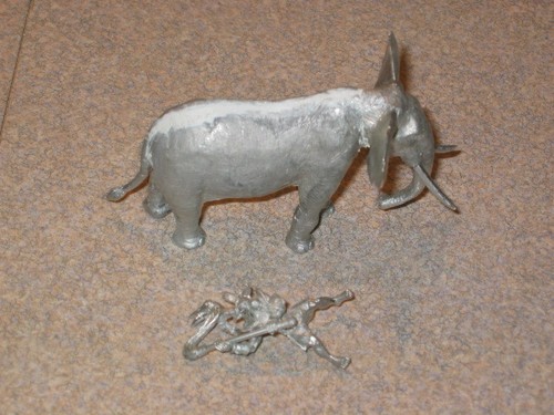 Wargods of Aegyptus Khemru Elephant and Beastman Rider Assembled Loose - Bild 5 von 8