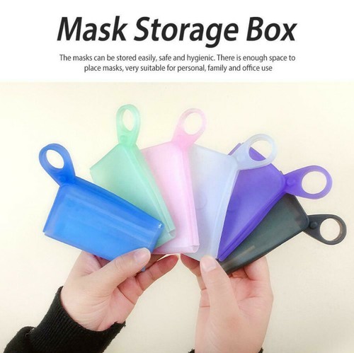Face Mask Case Protector - Foldable - Wallet and Pocket size PINK US FAST SHIP - Picture 6 of 11