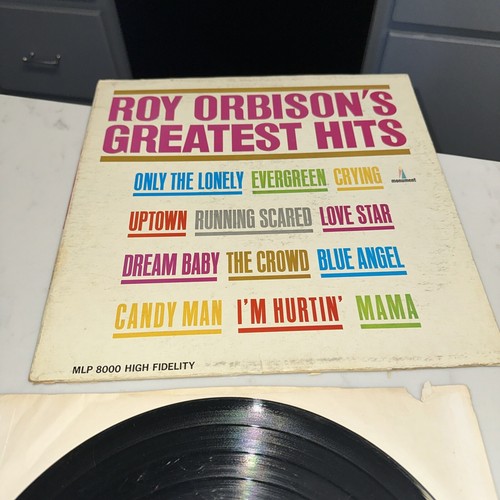 ROY ORBISON - Greatest Hits Vinyl LP .Ultrasonic Cleaned. Scuff marks pictured - Picture 2 of 16