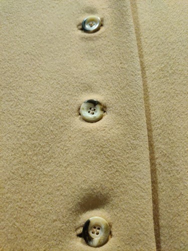 Vintage Neiman Marcus Regency 100% Cashmere beige Coat Size Women's Small 4/5 - Picture 7 of 8