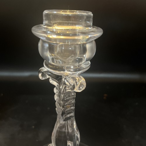 cambridge glass Clear Optic 3121 With Bobeche Rim 7 In - Picture 5 of 9