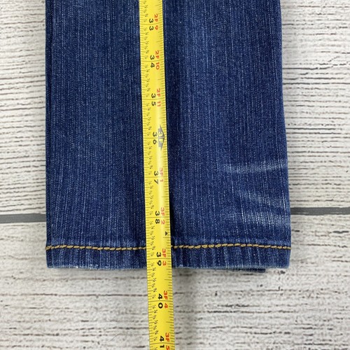 Pantalones de mezclilla elásticos Paris Blues desgastados de pierna recta para mujer talla 11 - Imagen 11 de 13