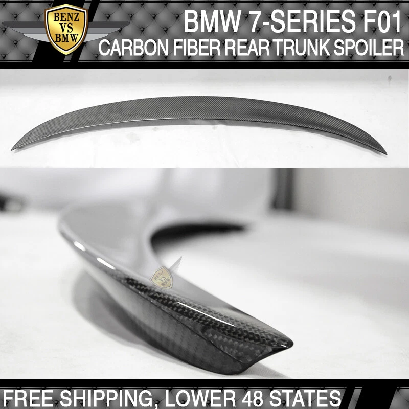 09 10 11 12 13 14 15 BMW 7-Series F01 AC Style Trunk Spoiler - Carbon Fiber CF Foto 4 de 4