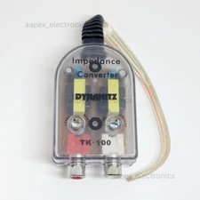 High to Low Impedance Converter 2-Channel RCA Line-Out Adapter for Car Audio