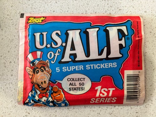 Alf, Zoot U.S of Alf Super Stickers (5 Super Stickers) , MINT CONDITION