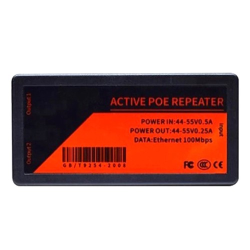 1 Piece 2 Port Poe Extender For Ip Port Max Extend 100M Transmission Extender - Photo 5/6