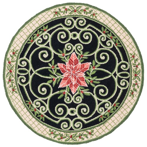 SAFAVIEH French Country Farmhouse Hand Hooked Wool Area Rug Beige Green Chelsea - Picture 2 of 10