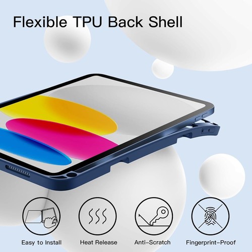 JETech Coque pour iPad (A16) 11ème/10ème Génération (2025/2022) avec Porte-Style - Afbeelding 3 van 6