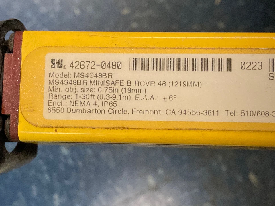 Receptor de cortina de luz STI, MS4348BR, rango de 1-30 pies Foto 2 de 3
