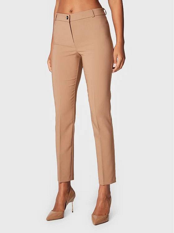 Облегающие брюки Rinascimento Pantalone бежевого цвета - Taglia L Abbigliamento Donna Pantaloni