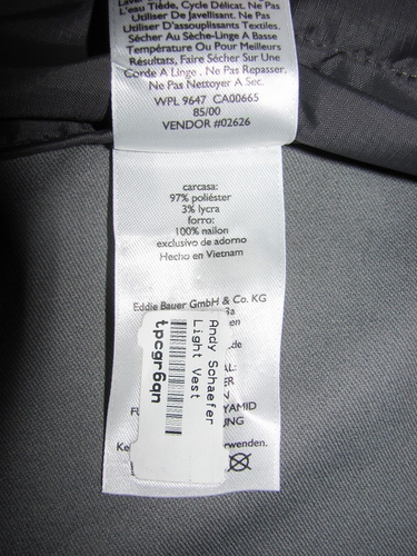 Eddie Bauer NEW Gray Travex Windbreaker Stretchy Light Vest Mens L (TD3-tr) - Picture 9 of 10