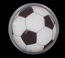 SOCCER BALL FUTBOL BELT BUCKLE PEWTER WITH CRYSTAL COAT NEW