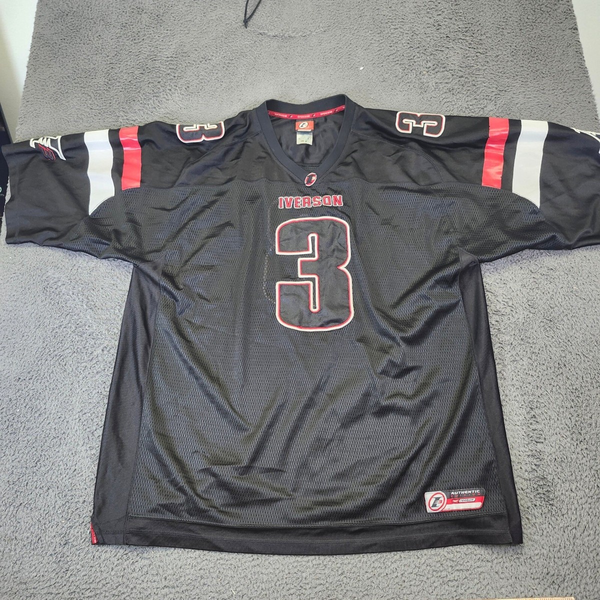 90s Reebok Iverson 3 限定版 ゲームシャツ Vintage Allen Iverson #3 Limited Edition Reebok Football