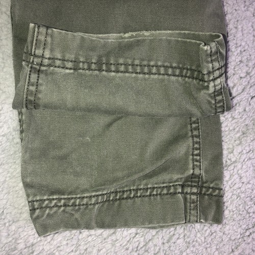 VTG Y2K Skater Boys Baggy Cargo Pants Army Green Stretch W 20-23” L 17” Size 5 - Picture 13 of 14