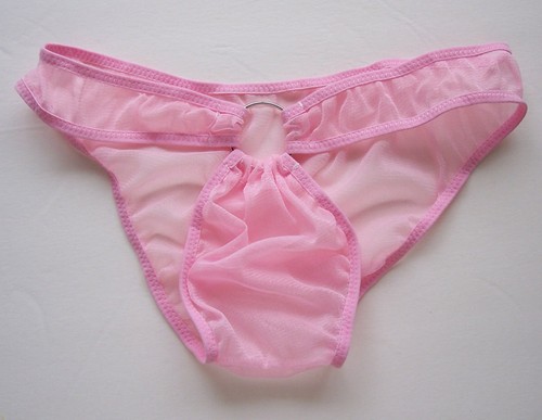 K332 Hot Sexy Men Mesh C-thru Pouch Bikini w Ring Color - Picture 7 of 9