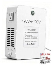 US 120V to 100V JP Japan Voltage Converter Step Down Transformer Ideal 1500W
