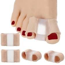 4 Pcs Gel Bunion Toe Separators Silicone Toe Spacers Breathable Pain Relief Pads