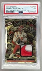Patrick Mahomes II 2023 Panini Spectra Gold Max Impact Nike Logo Patch 1/1 PSA 7
