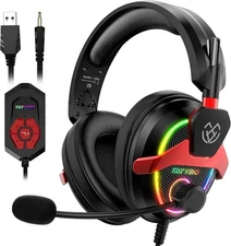 XW6 7.1 Gaming Headset for PC, PS4, PS5, Xbox One, Switch, USB & 3.5mm Gaming He