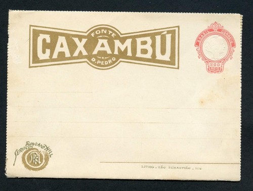 85156 BRAZIL 1925- ROWLAND HILL LETTER CARD - RHM# CBH-09 - US$ 1,300.00