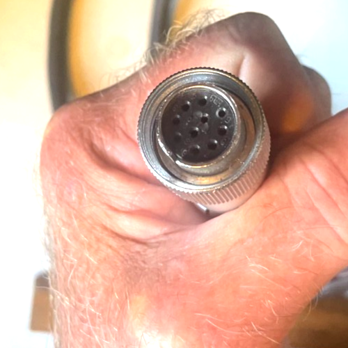 Vintage Zeiss Video Cable Part Number 315156, 10-Pin Female to RGB/Sync BNC - Picture 3 of 4