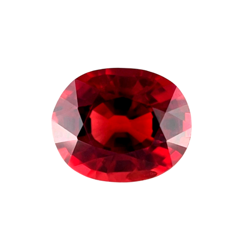 FINE 1.57ct Red Purple Rhodolite VIVID Garnet Oval Cut Gem 7.5x6mm NO RESERVE - Picture 2 of 3