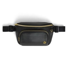 HUGGIES Diaper Crossbody Bag One Size, Black Leather