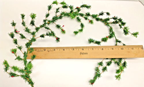 Miniature Garland Ming Pine Roping W/Pip Berries Christmas Decoration 24" - Picture 5 of 6