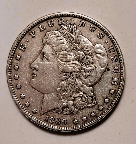 1889 P Morgan Silver Dollar XF Good Strike on Reverse