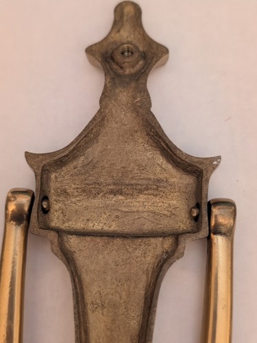 Vintage Solid Brass Door Knocker Classic Style Few Scratches - Picture 21 of 24