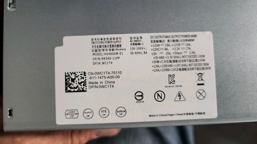 Für Dell XPS 8910 8920 8300 8900 R5 D460AM-03 460W PSU Netzteil - Bild 3 von 3