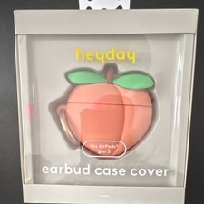heyday Peach Silicone Clip Soft Case for AirPods Gen 3