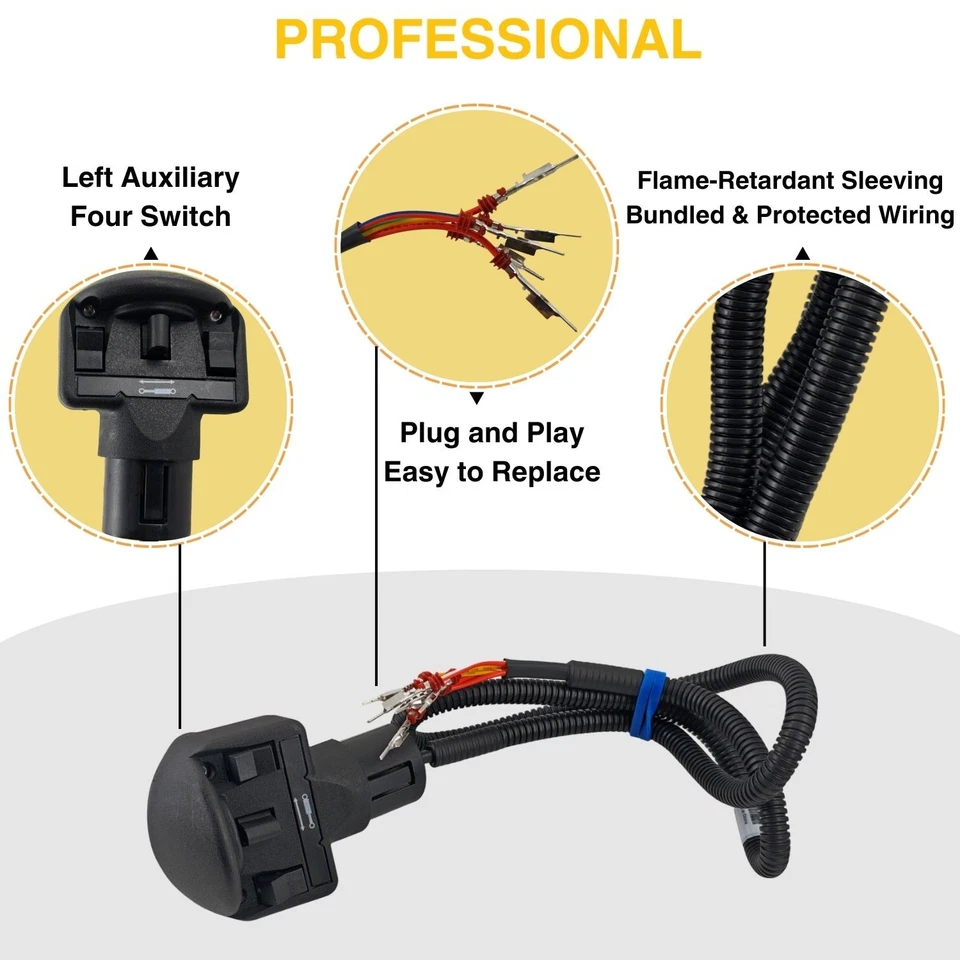 6680414 Manija auxiliar izquierda de cuatro interruptores para Bobcat 753 763 773 7753 853 863 Foto 4 de 4