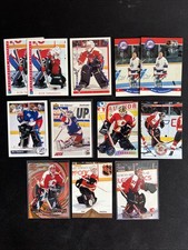 Rick Tabaracci 12 Card NHL Ice Hockey Trading Card Lot Flames Jets Capitals