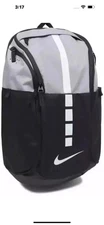 Nike Hoops Elite Pro Backpack Cement Grey White Black Travel School BA5554 012