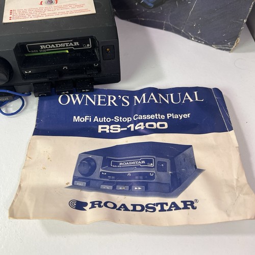 Vintage Roadstar RS-1400 Auto Kassettenspieler verpackt mit Anleitung Mofi getestet - Bild 7 von 15