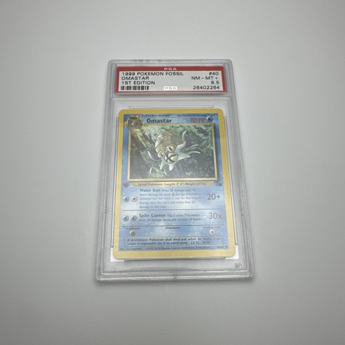 ULTRA RARE LOW PSA POPULATION OF 5 - POKEMON OMASTAR 40/62 1ST EDITION - PSA 8.5 - Picture 1 of 11