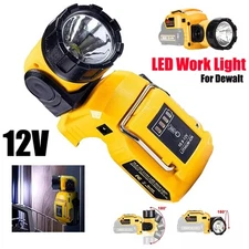 Electric LED Work Light Spotlight Flashlight For DeWalt 12V MAX Li-Ion Battery