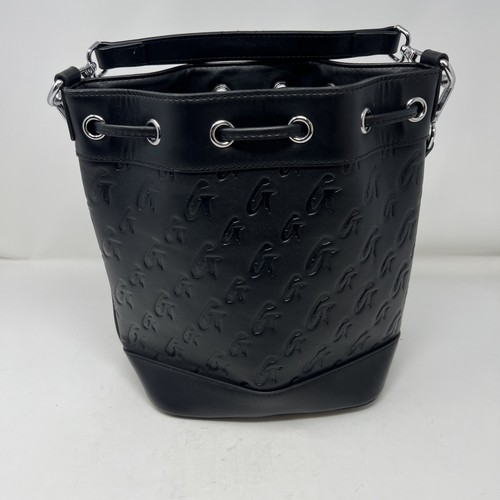 Mia Ray Monogram Schultertasche matt - schwarz - vegan - "Glam Aholics Lifestyle" - Bild 2 von 11