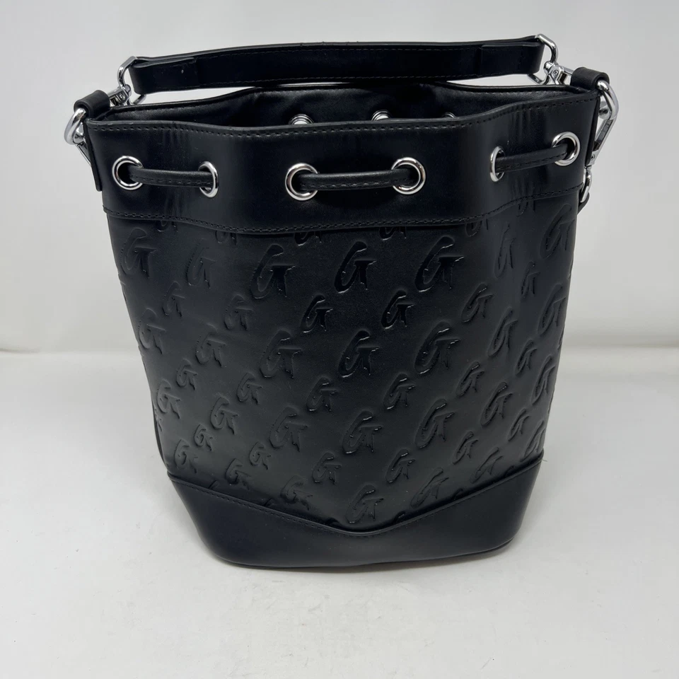 Mia Ray монограмма наплечная сумка матовый - черный - веганский - "Glam Aholics образ жизни" - Изображение 2 из 4